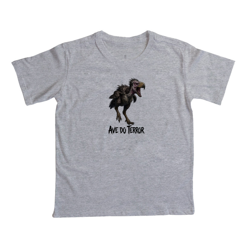  Camiseta Dinossauro Ave Terror Ataque Algodão Premium Dinoloco  - Imagem 3