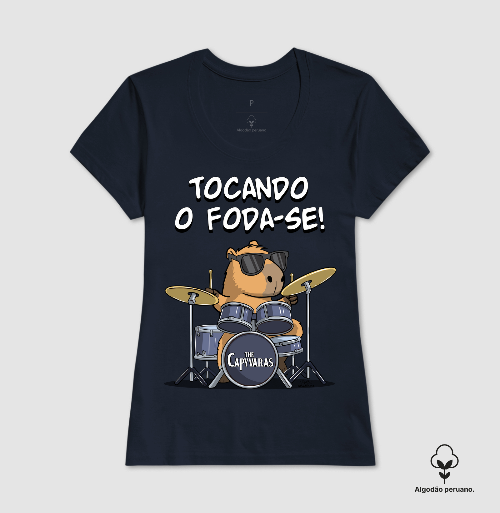 Camiseta Capivara Tocando o Foda-se - Imagem 7