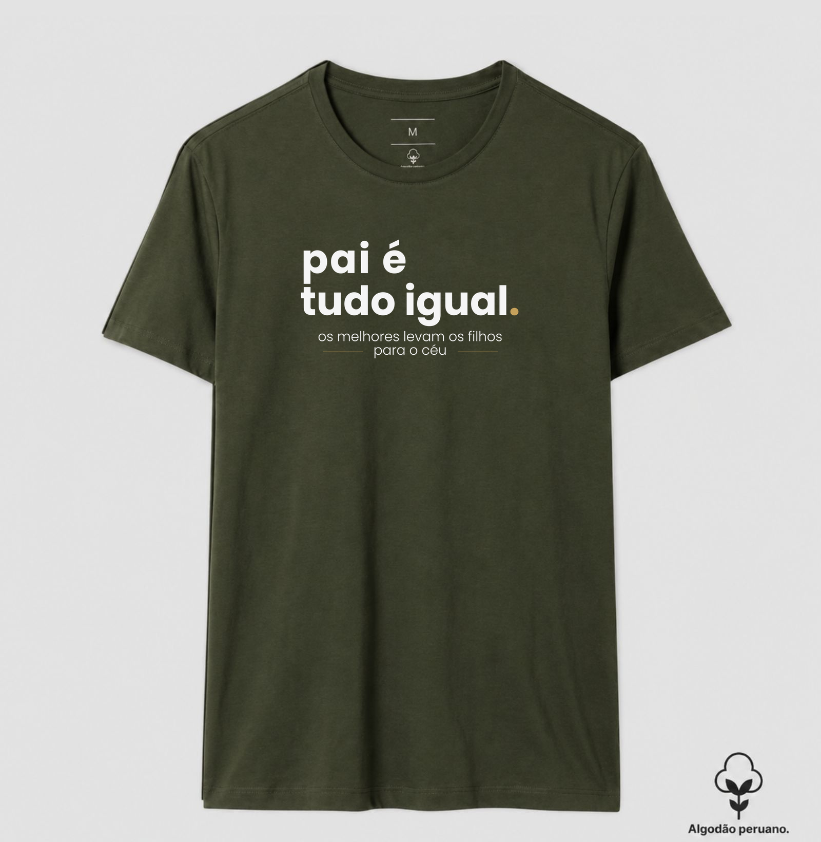Camiseta Algodão Peruano Pai é Tudo Igual - Imagem 5