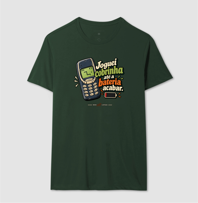 JOGUEI COBRINHA ATÉ A BATERIA ACABAR - Modo capivara - Camiseta - Imagem 14