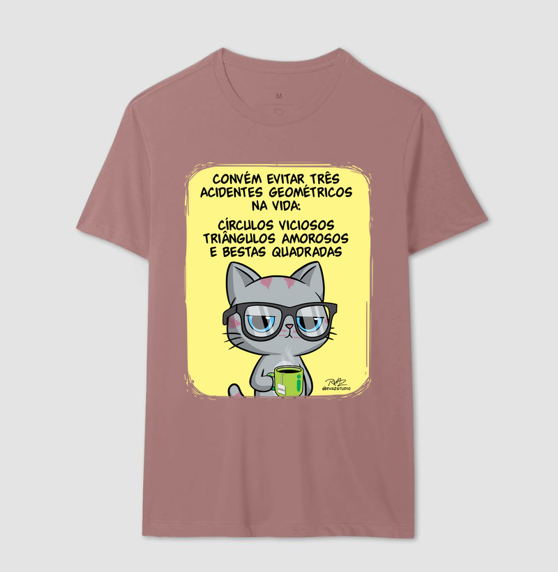 Camiseta Gato Sincero Geometria - Imagem 16