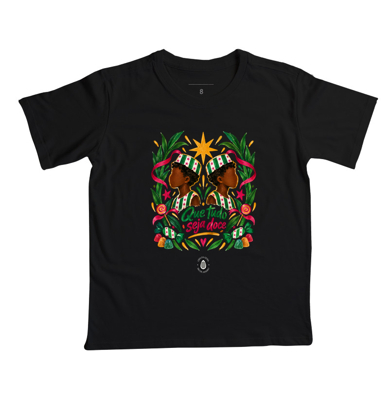 Camiseta Infantil Que tudo seja doce - Imagem 7