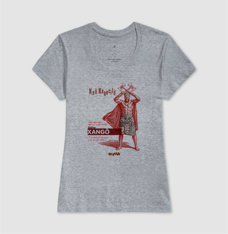 camiseta XANGÔ iorubá feminina - Imagem 3