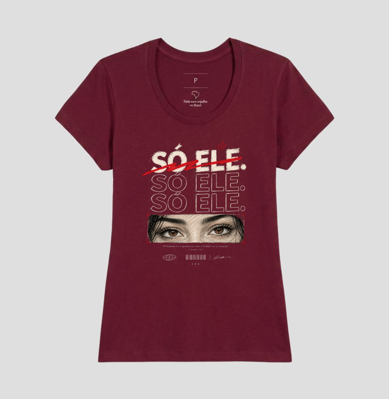 Camiseta Só Ele — 1 Samuel 16:7 | Algodão Premium  - Imagem 9