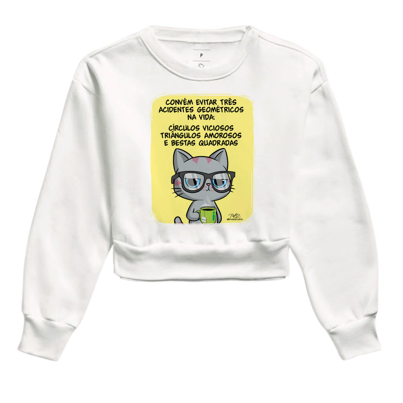 Camiseta Gato Sincero Geometria - Imagem 3