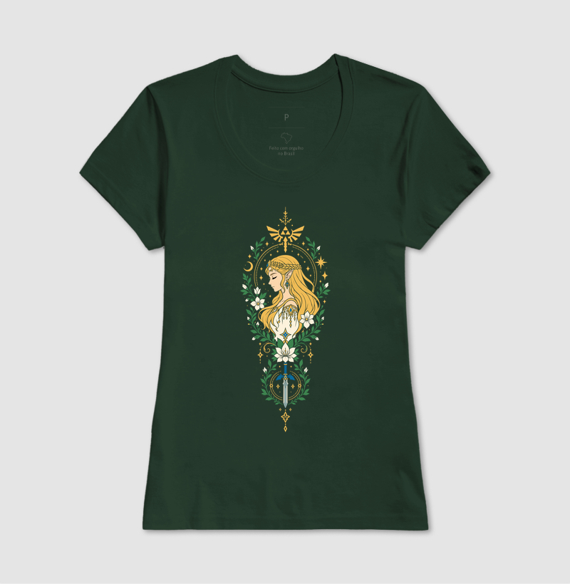 Zelda de Perfil – Moldura Floral - Imagem 9