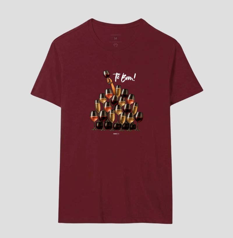 Camiseta Vinho - Tô Bem! - Taças - Imagem 14