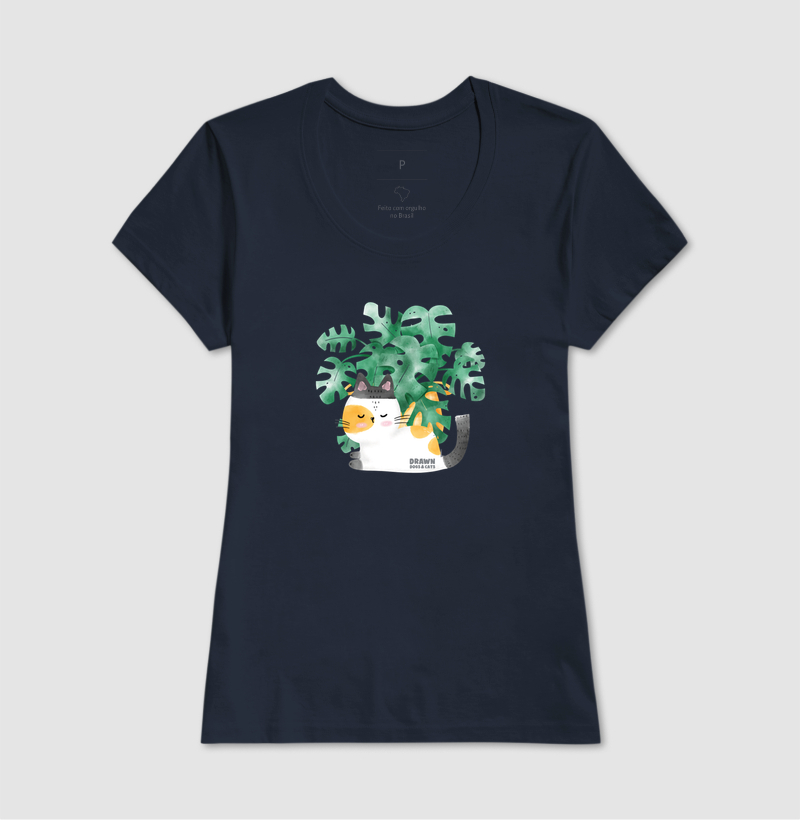 Gatinho branco e folhas de costela de Adão - Imagem 6