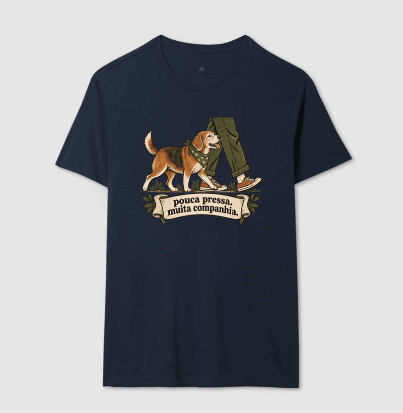 Camiseta Cachorro Idoso "pouca pressa. muita companhia." | Pelo & Pano - Imagem 6