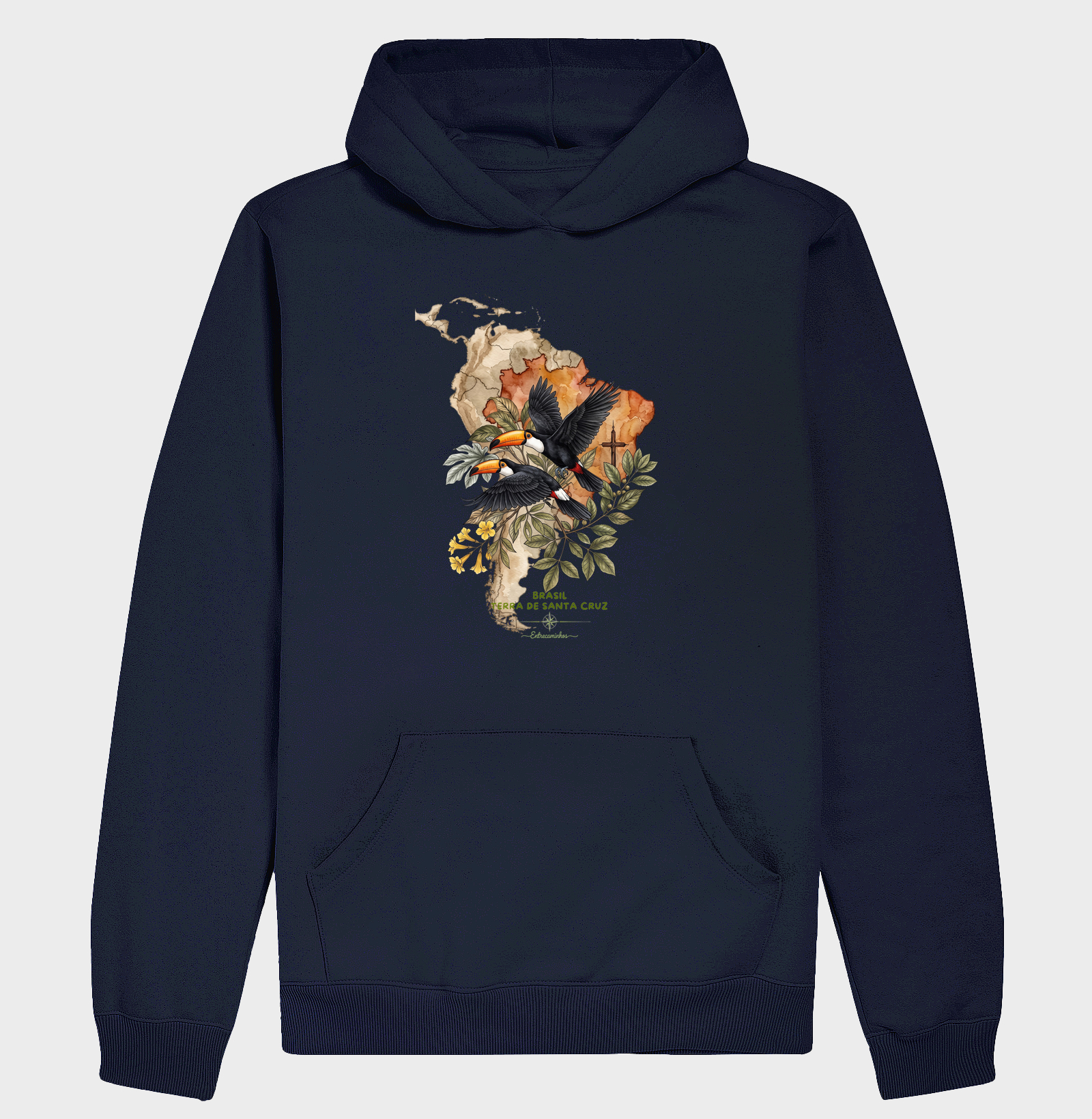 Camiseta Tucanos & Ipê - Brasil Terra de Santa Cruz - Fé, História e Natureza - Imagem 4