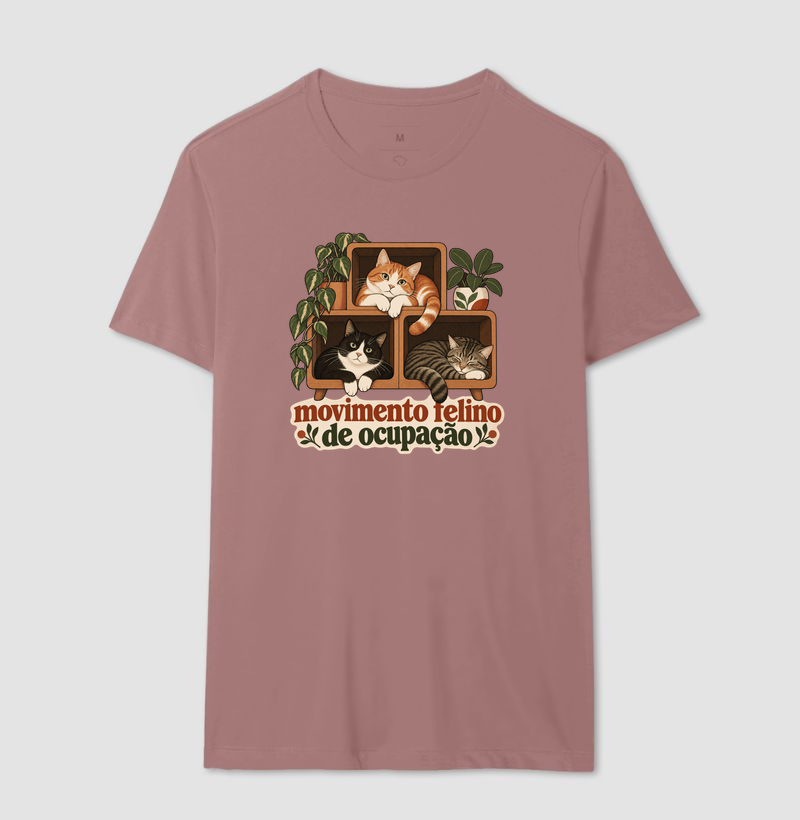 Camiseta Vários Gatos "movimento felino de ocupação" | Pelo & Pano - Imagem 16