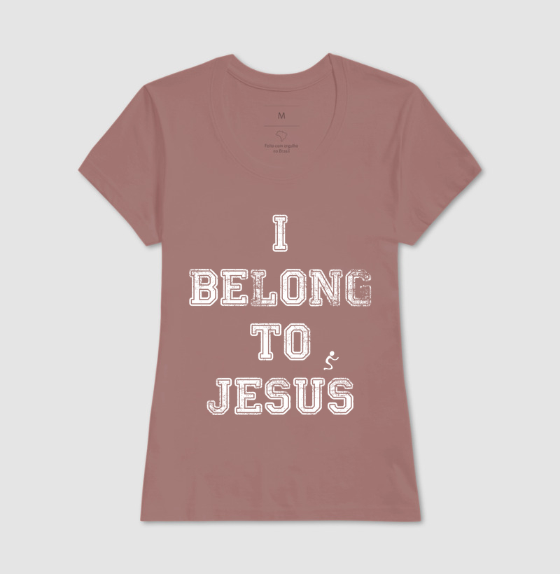 Camiseta Cristã I Belong to Jesus Pertenço a Jesus - Imagem 17