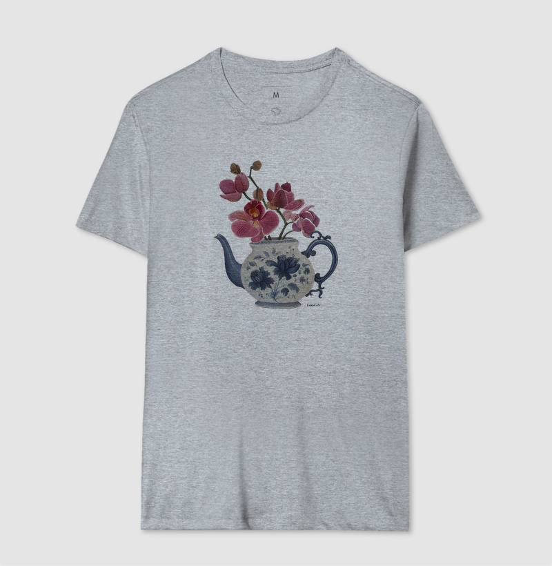 Camiseta Vaso Floral com Orquideas TAANA - Imagem 8