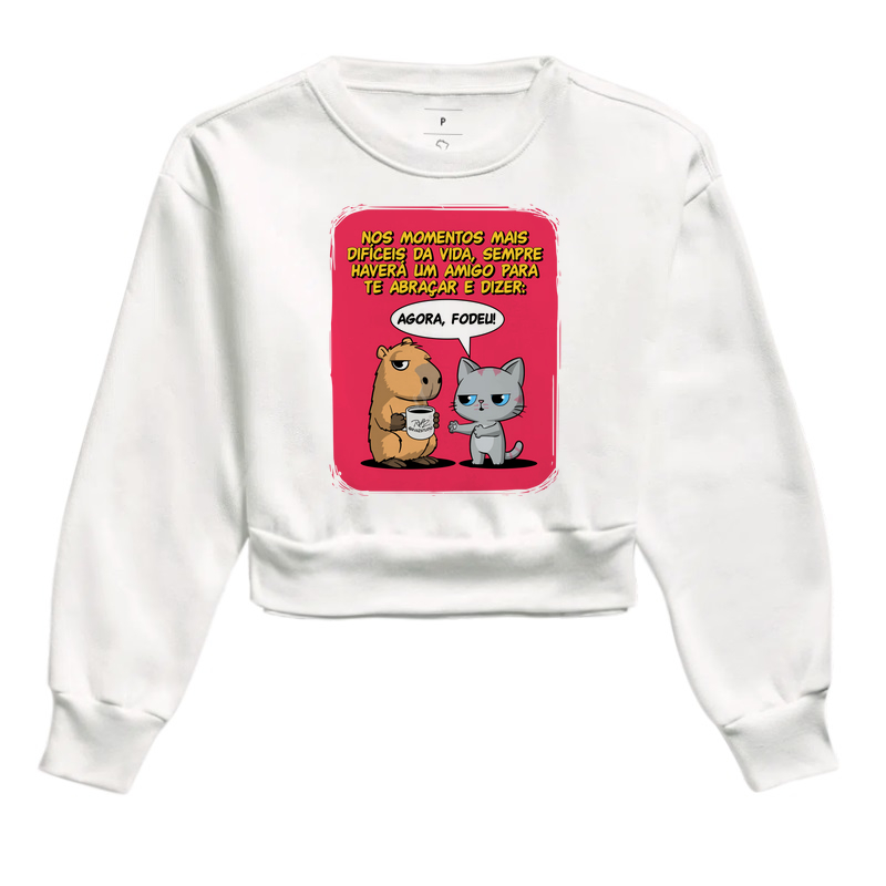Camiseta Capivara e Gato Amigos - Imagem 3