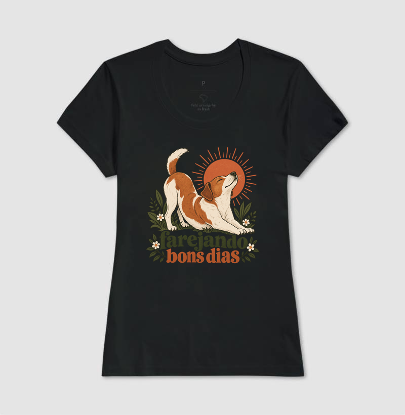 Camiseta Cachorro Manhã "farejando bons dias" | Pelo & Pano - Imagem 3
