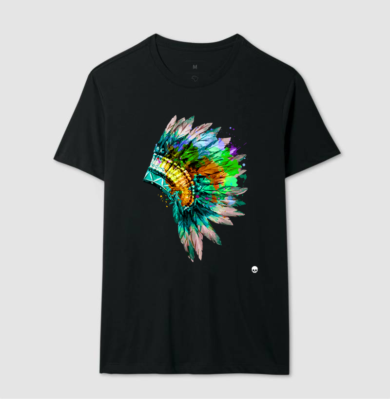 Camiseta Umbanda Cocar Caboclo - Imagem 2