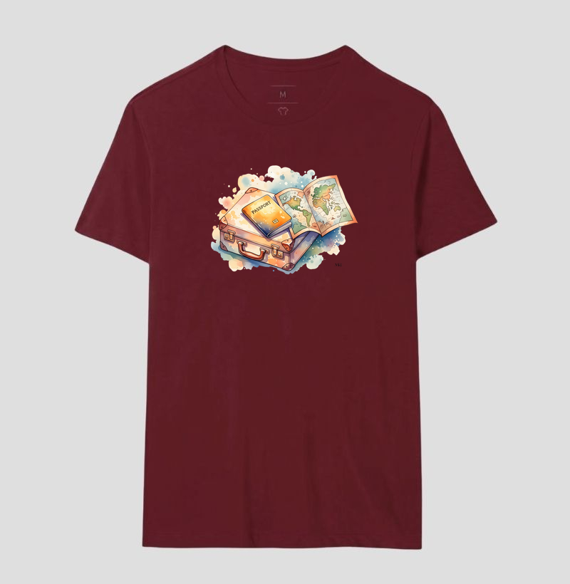 Camiseta Algodão Premium - Mapa Mundi  - Imagem 14