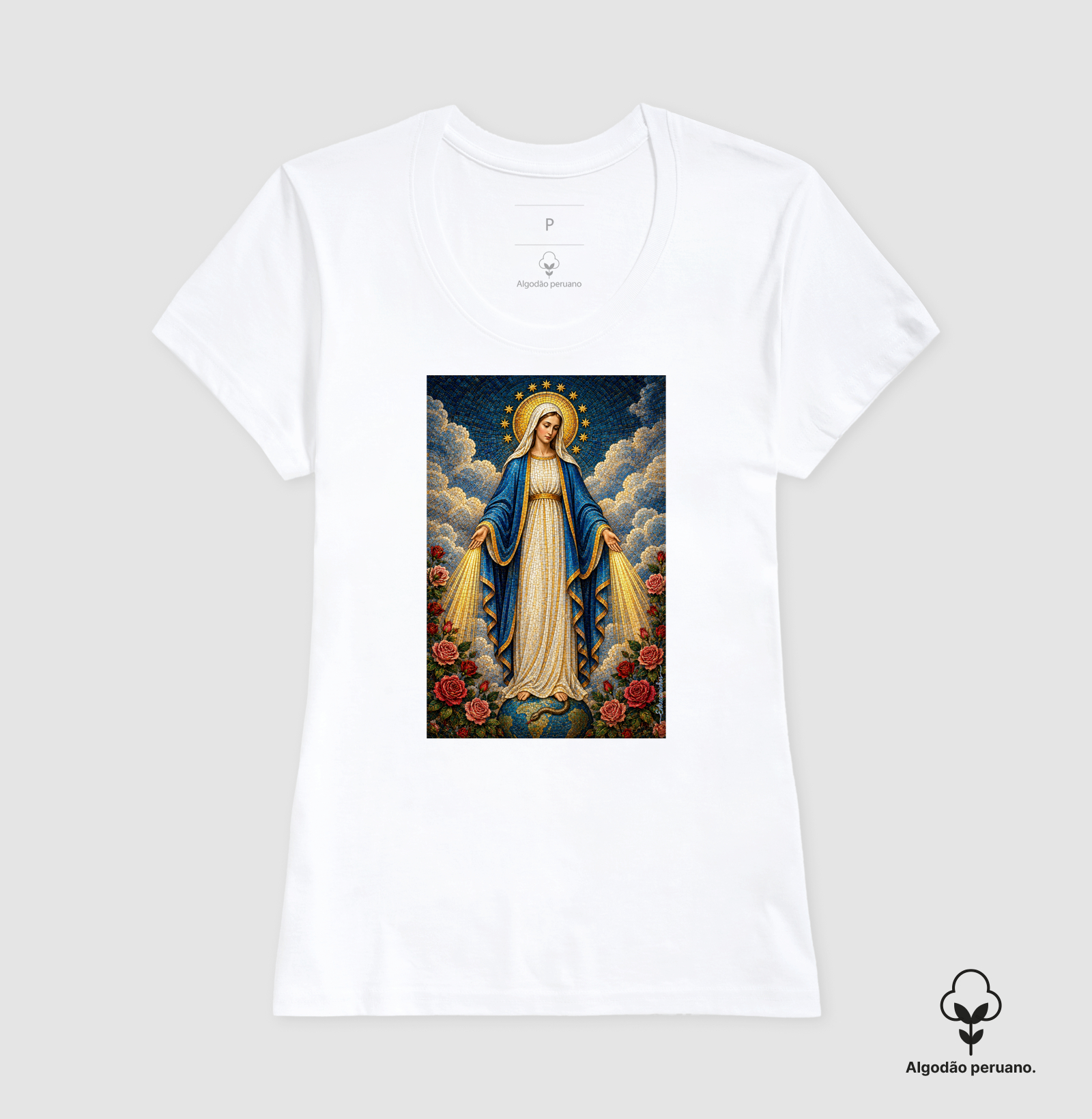 Nossa Senhora das Graças – Mosaico Sagrado | Medalha Milagrosa - Imagem 2