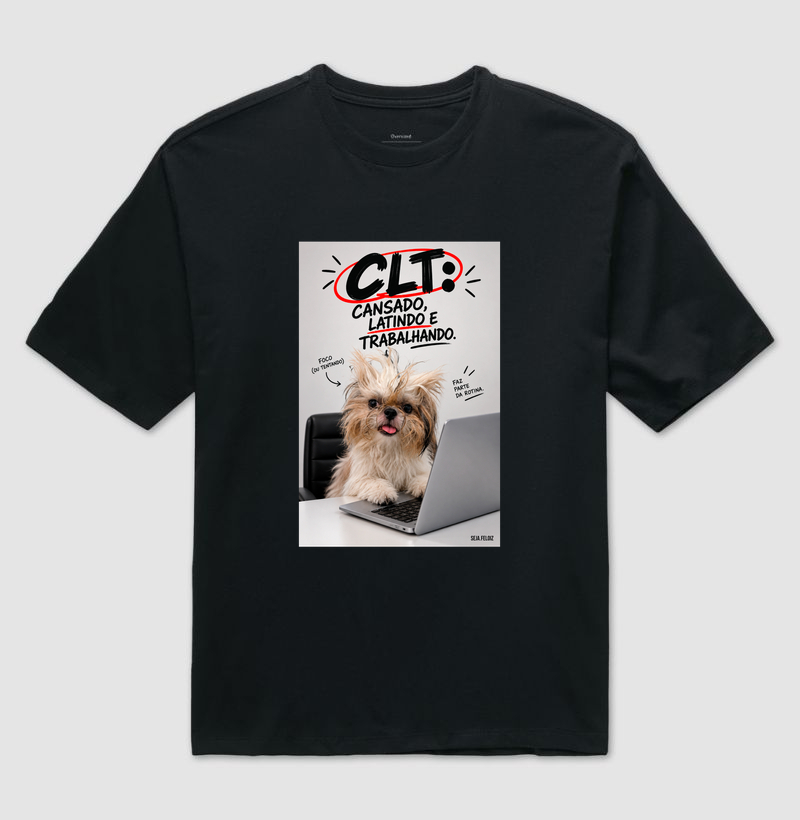 🐶💻 CLT — Cansado, Latindo e Trabalhando! 😂🐾 | Shih Tzu Edition - Imagem 2