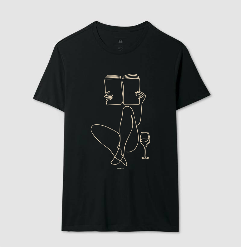 Camiseta Leitura e Vinho - Imagem 2