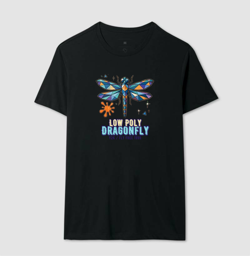 Camiseta Y2K Low Poly Dragonfly - Imagem 2