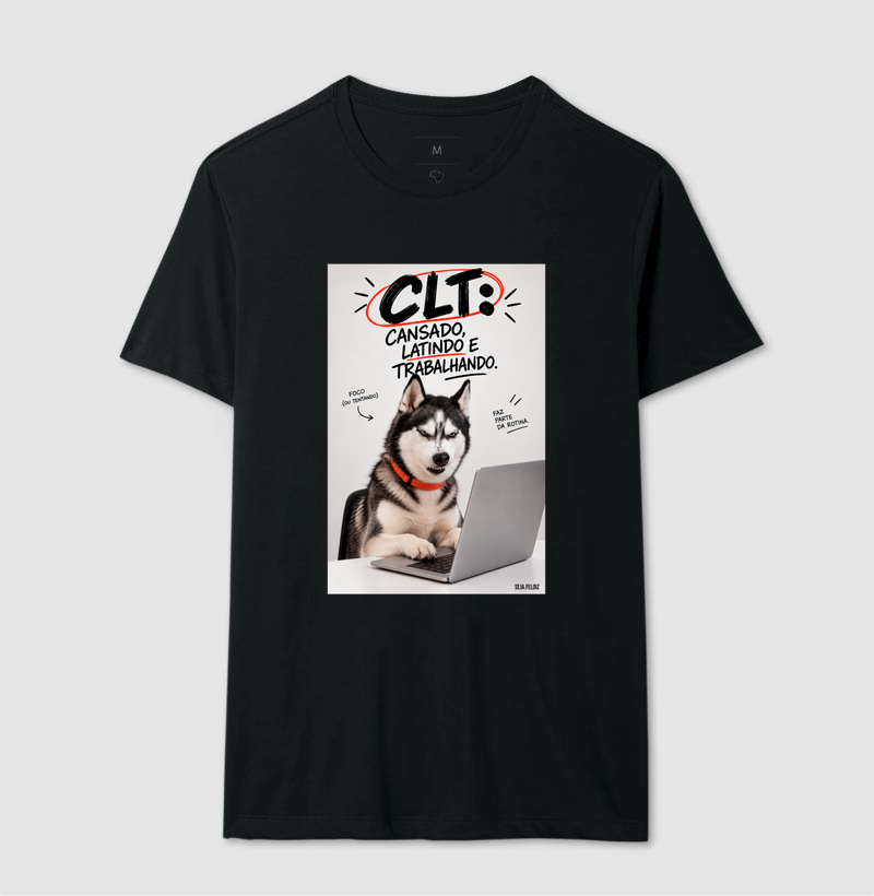🐺💻 CLT — Cansado, Latindo e Trabalhando! 🐾😂 Husky - Imagem 2
