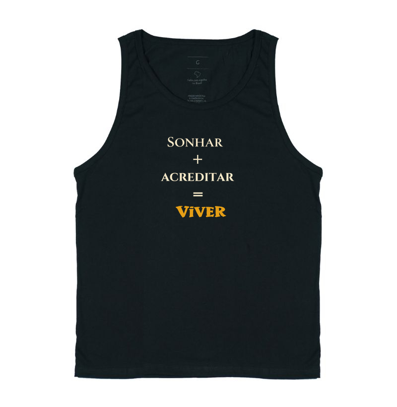 Sonhar • Acreditar • Viver (regata) - Imagem 4