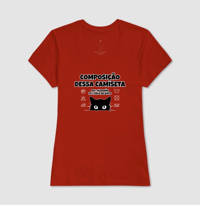 Composição dessa camiseta: 90% algodão 10% pelo de gato - Imagem 9