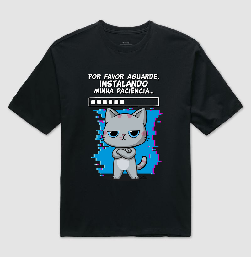 Camiseta Gato Sincero Paciência - Imagem 2