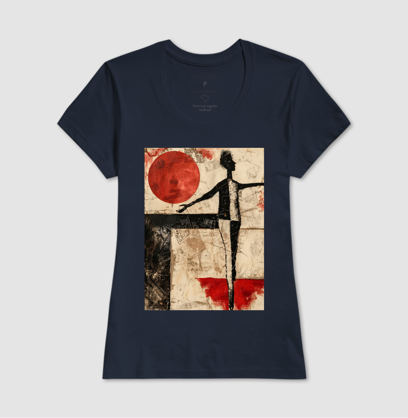 Camiseta Kurt Schwitters Geométrica Sol Vermelho - Imagem 7