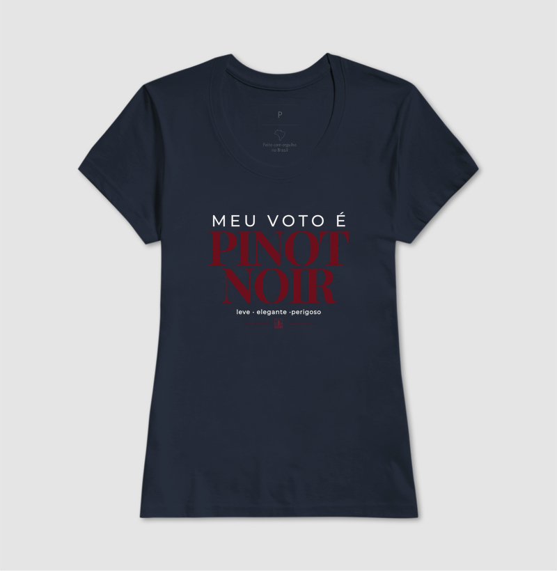 Camiseta “Meu Voto é Pinot Noir” – Wine Minimalista - Imagem 7