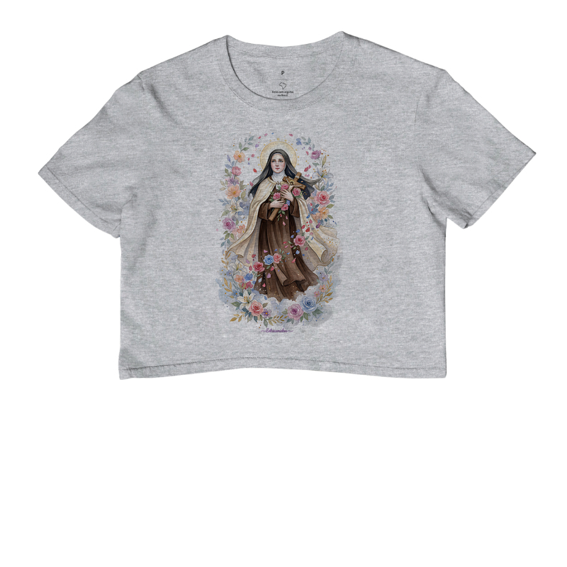 Santa Teresinha do Menino Jesus - Chuva de Rosas - Aquarela - Imagem 3