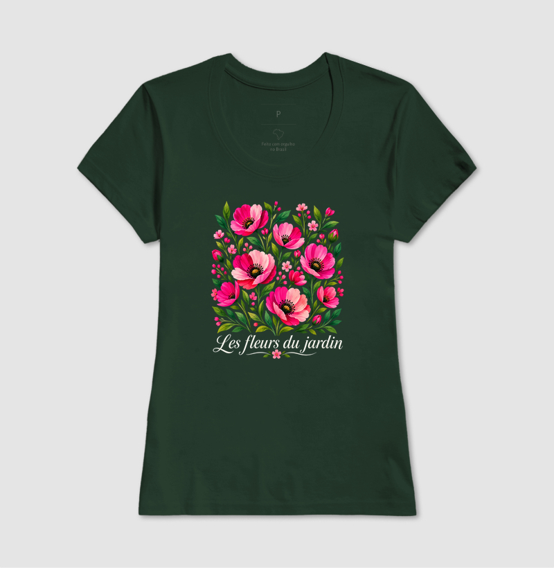 Camiseta Les fleurs du jardin - Imagem 13