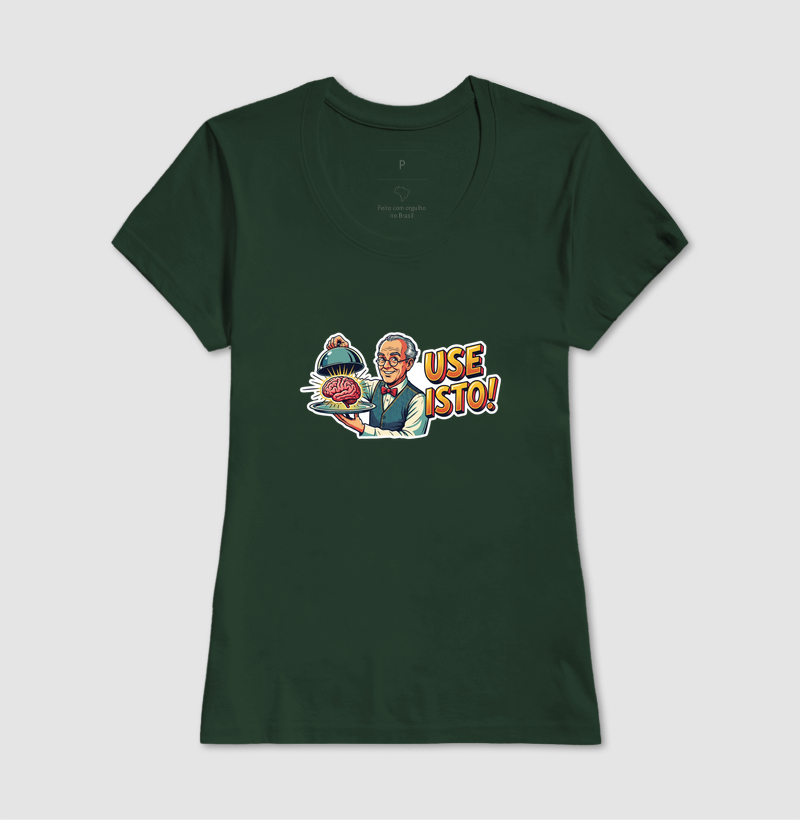 Camiseta Unissex Algodão Use Isto Cérebro - Imagem 13