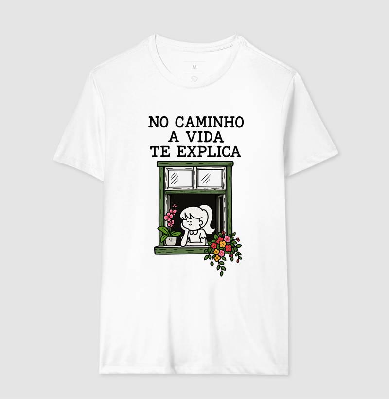 Camiseta No Caminho a Vida Te Explica (estampa G) - Imagem 4