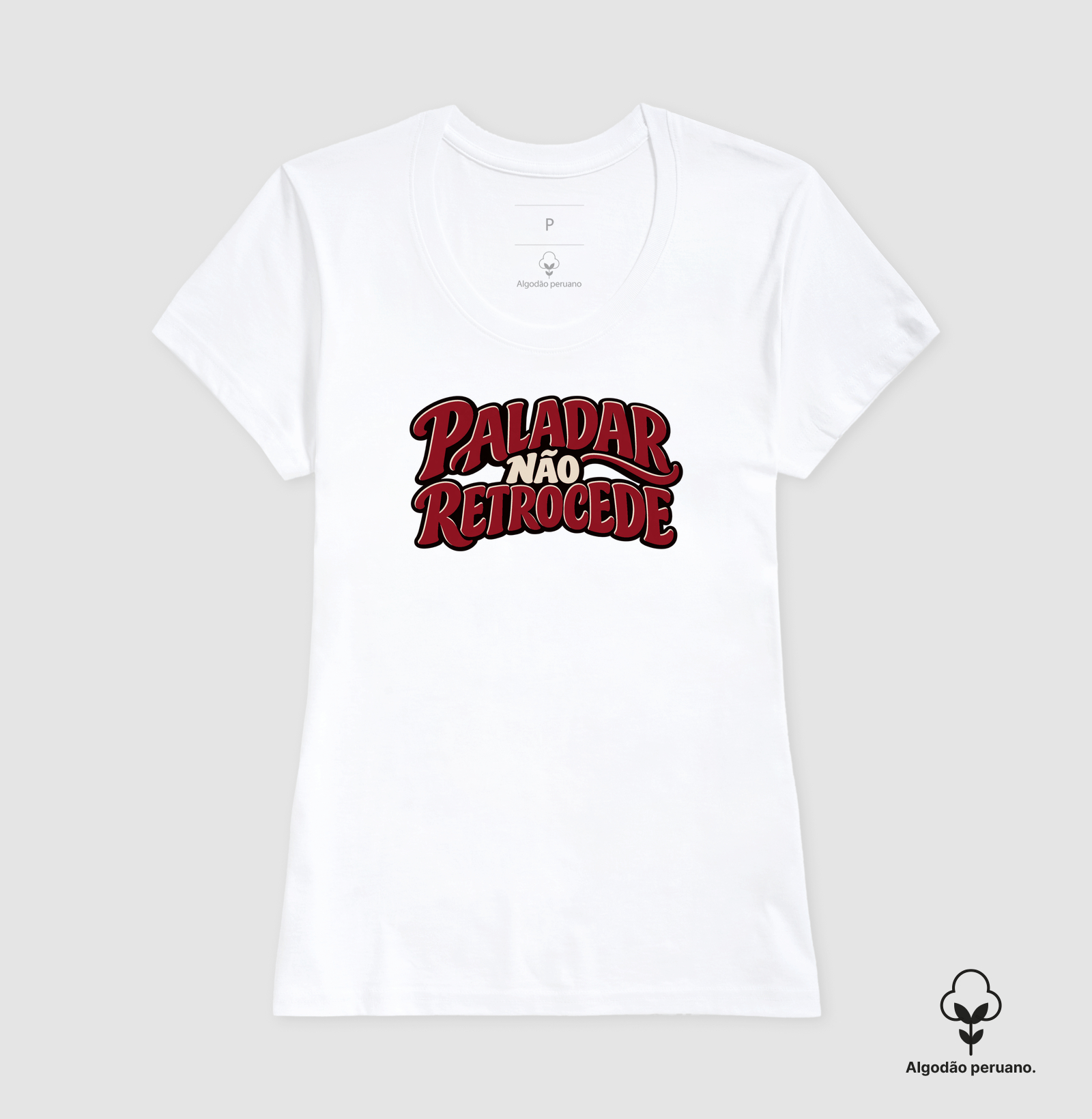 Camiseta Paladar Não Retrocede – Frase Divertida de Vinho - Imagem 3