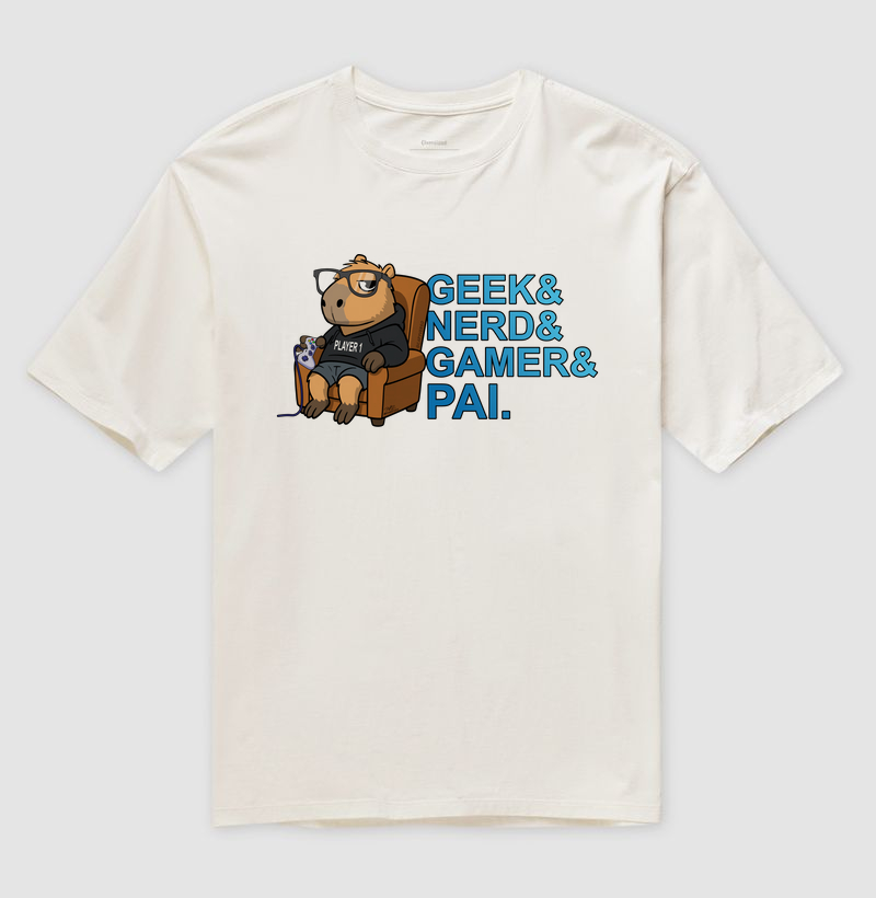Camiseta Capivara Pai Gamer - Imagem 4