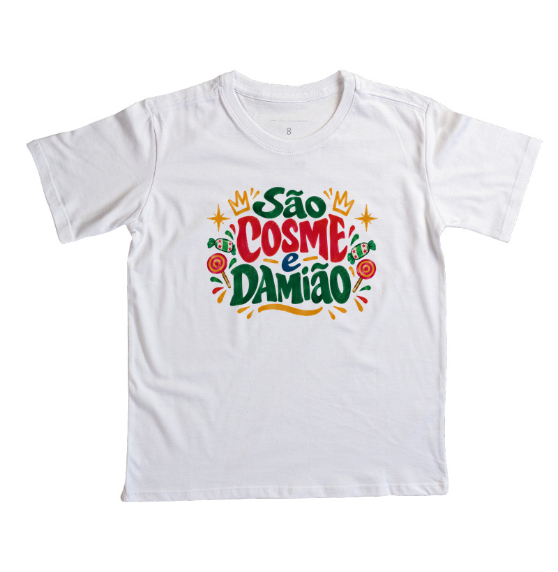 Camiseta Infantil São Cosme e Damião - Imagem 2