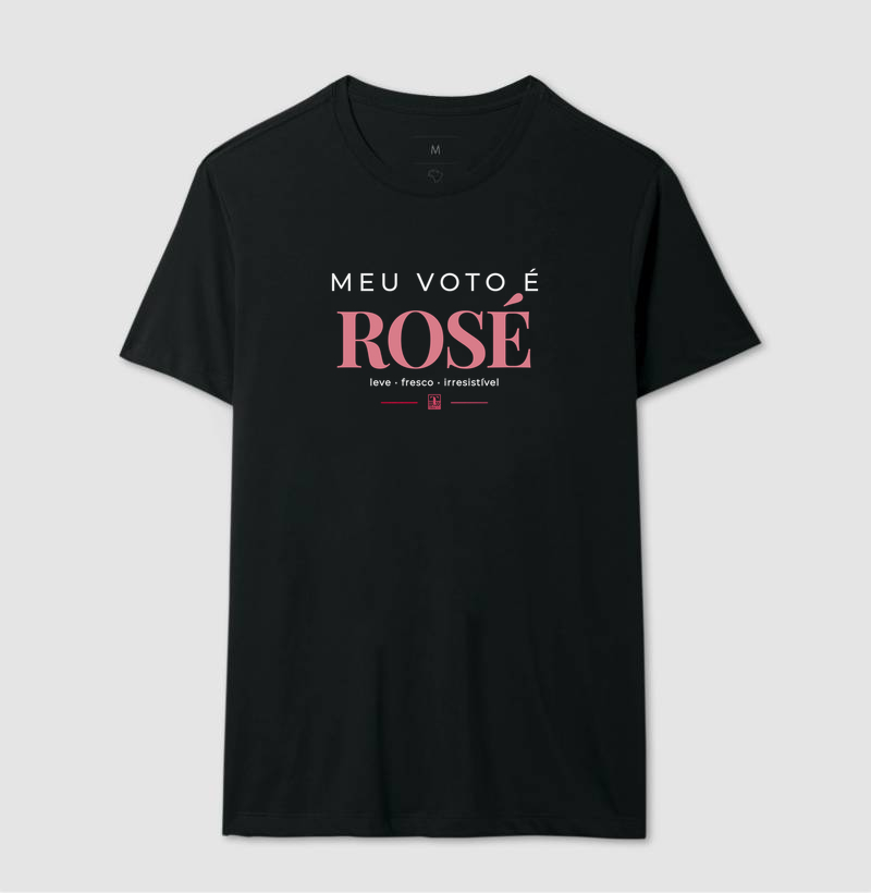 Meu Voto é Rosé – Camiseta para Amantes de Vinho Rosé - Imagem 2