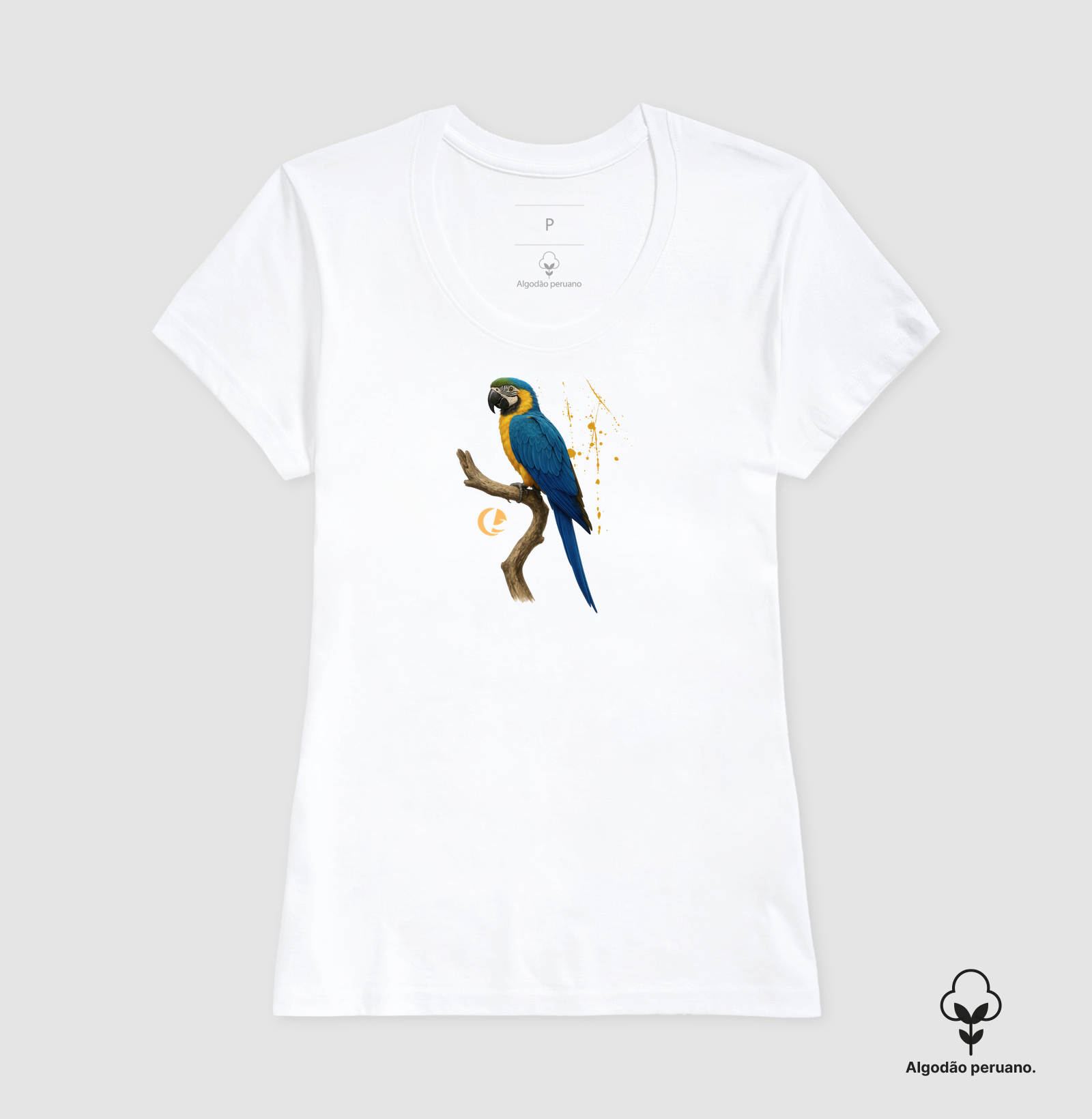 Camiseta Algodão Peruano - Arara Canindé - Imagem 4