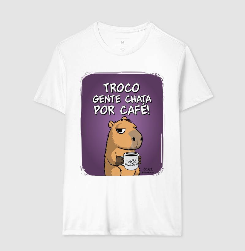 Camiseta Capivara Troco por Café - Imagem 4