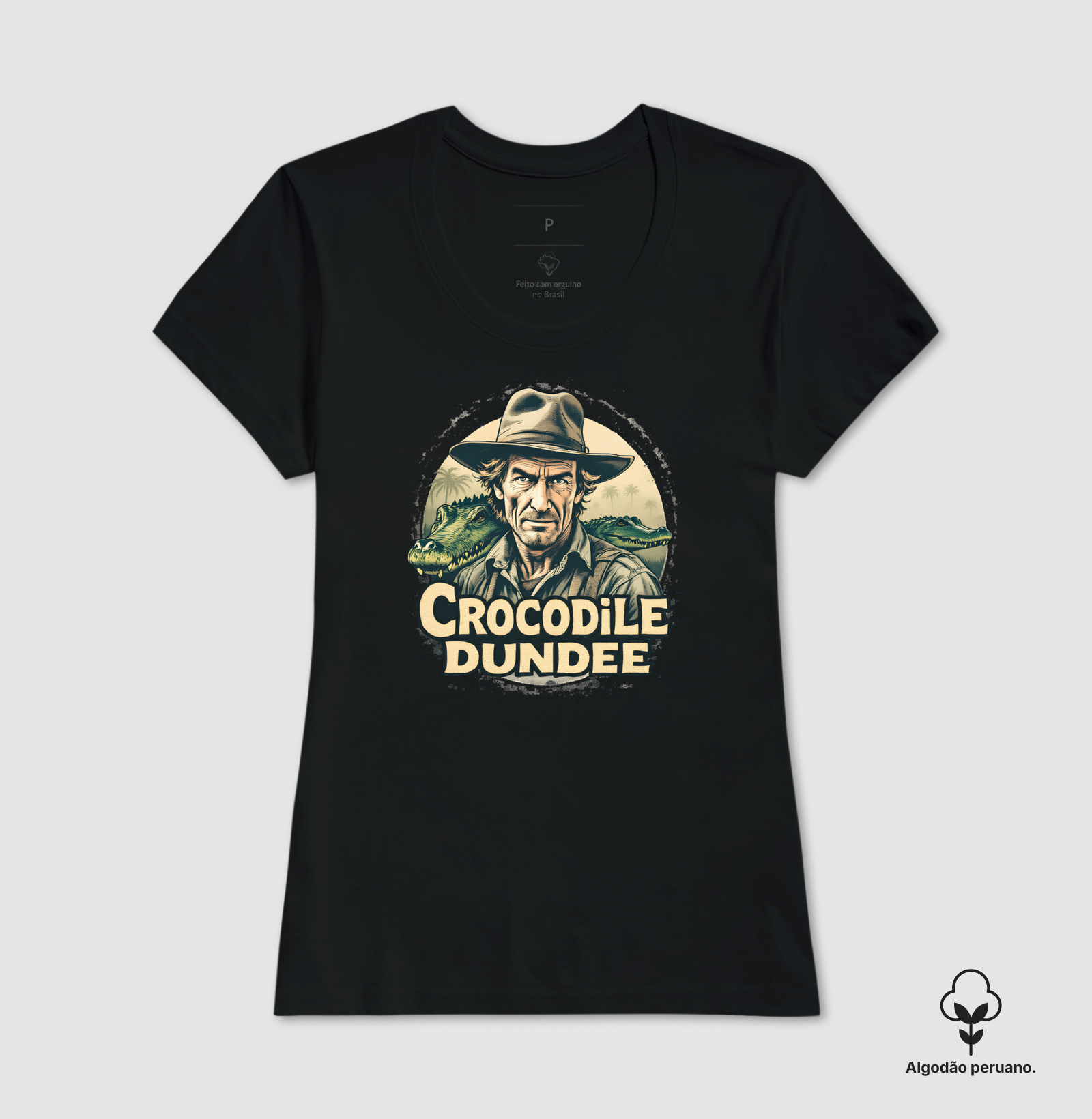 Camiseta Crocodilo Dundee Selvagem - Imagem 4
