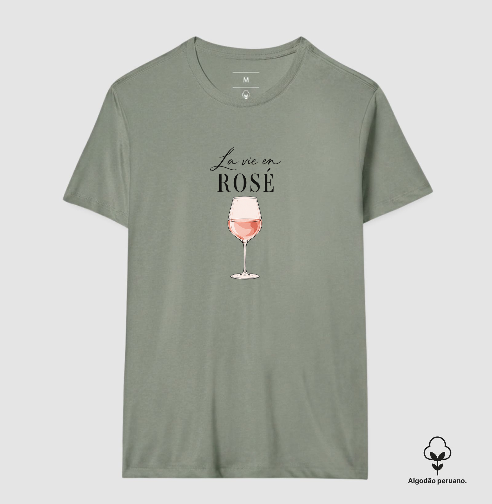 Camiseta La Vie en Rosé – Taça de Vinho Rosé - Imagem 7