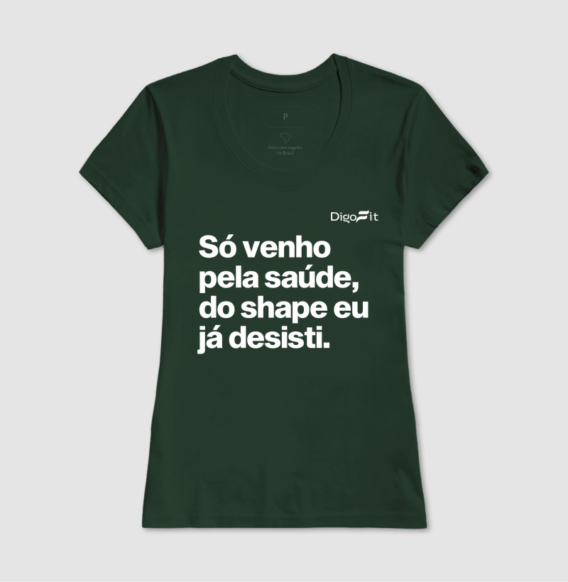 CAMISETA ACADEMIA SÓ VENHO PELA SAÚDE - Imagem 13