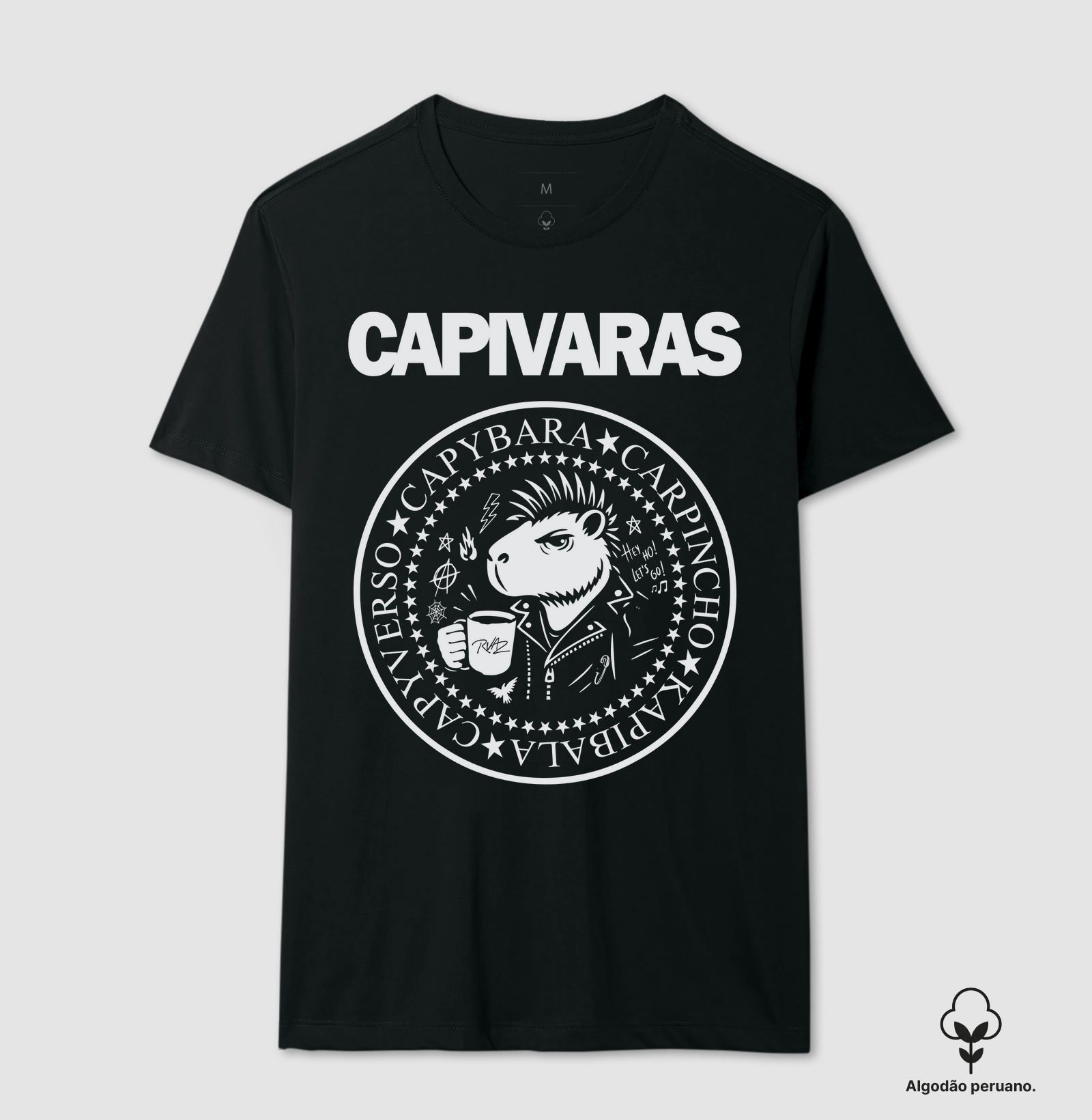 Camiseta Capivara Punk Rock - Imagem 3