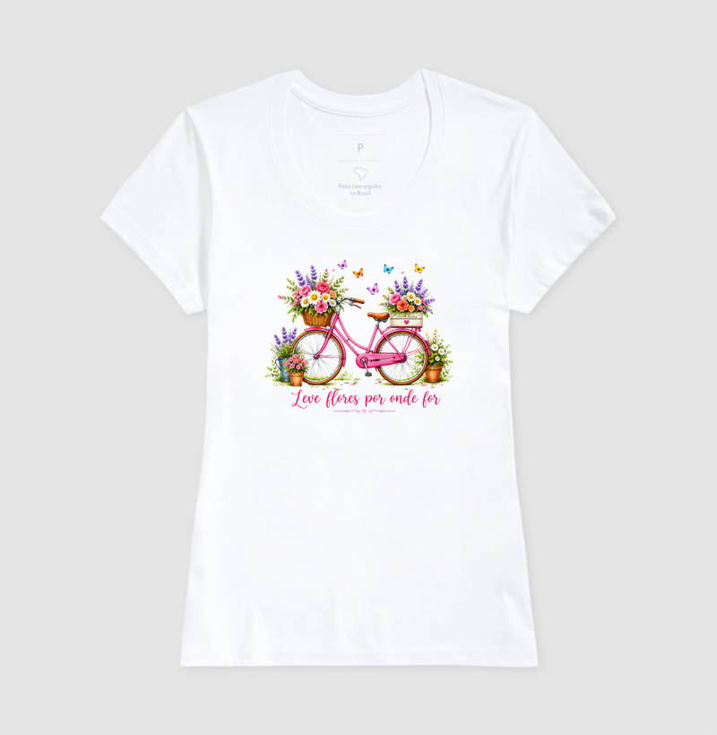 Camiseta Leve flores por onde for - Imagem 5