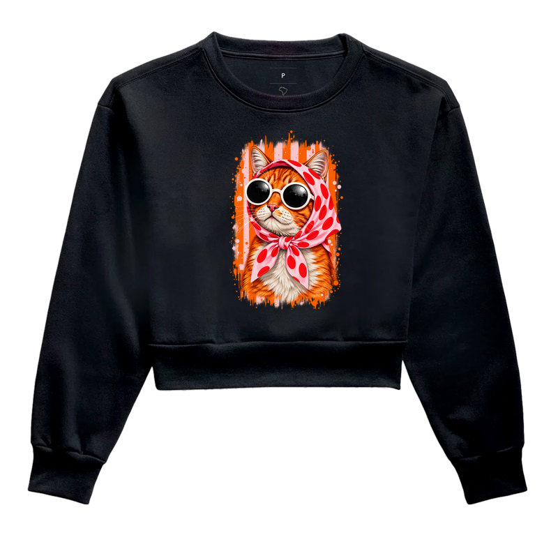 Gato Fashion Retrô Laranja  - Imagem 2