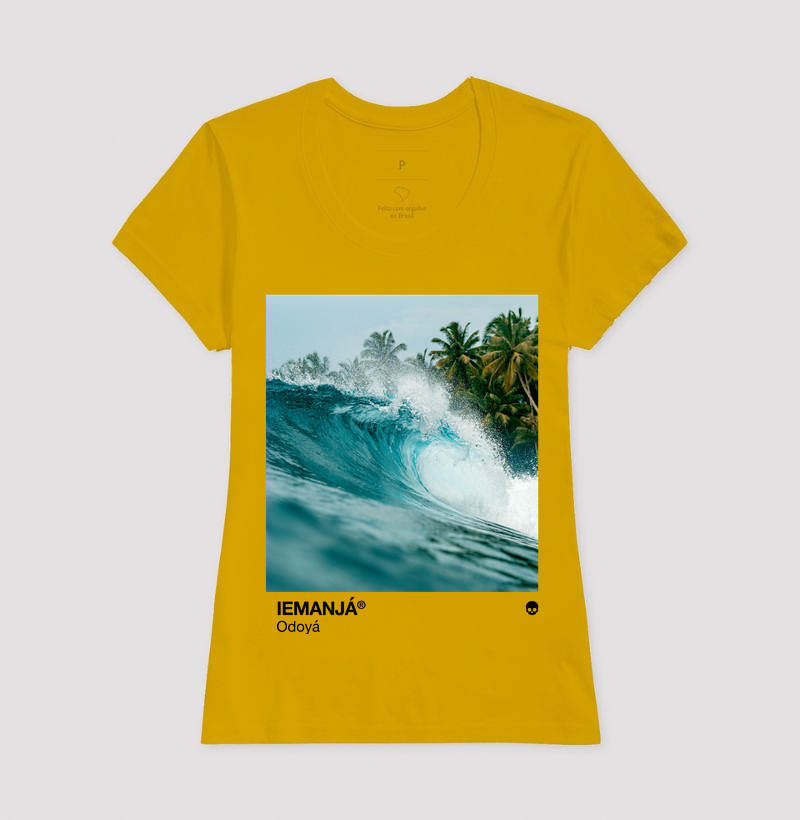 Camiseta Umbanda Orixá Iemanjá - Mar e Coqueiros - Imagem 15