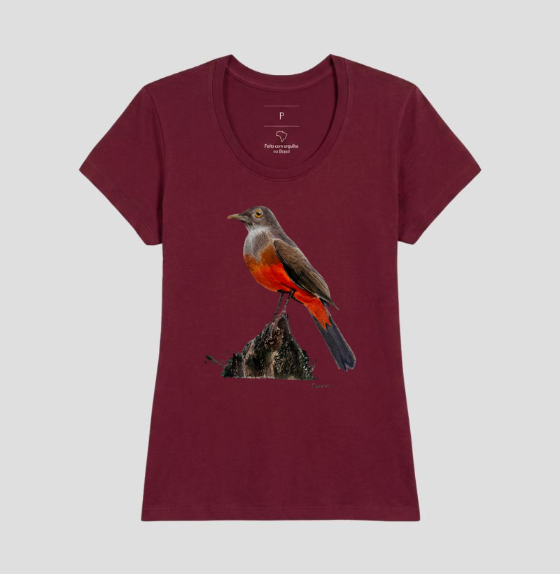 Camiseta Sabiá-Laranjeira – Aves do Brasil - Imagem 19