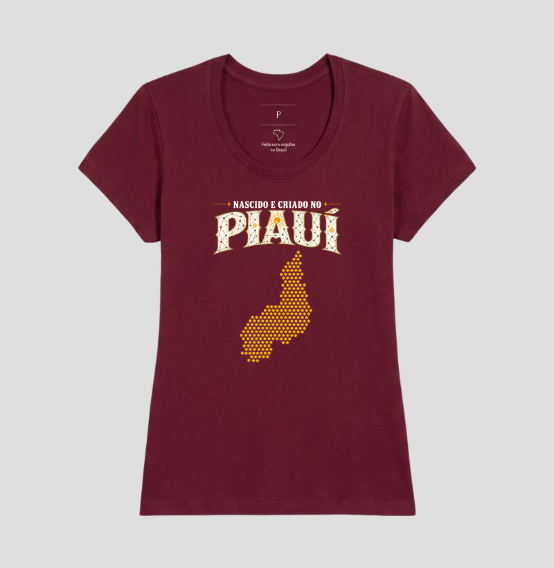 Camiseta Nascido e Criado no Piauí | OxenteWear - Imagem 15